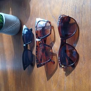 Fab Cat-Eye Sunglasses - Lot of Three